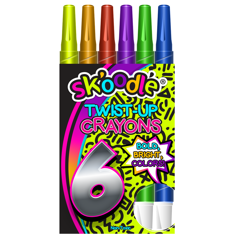 6 Pack Twist-Up Crayons